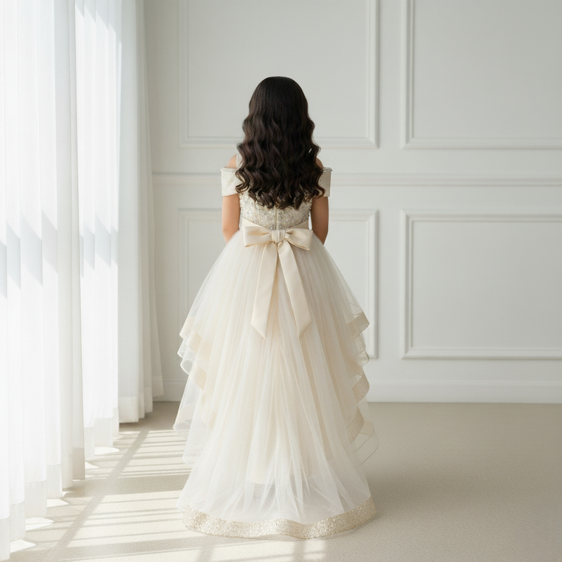 Champagne Premium tulle skirt Princess Dress