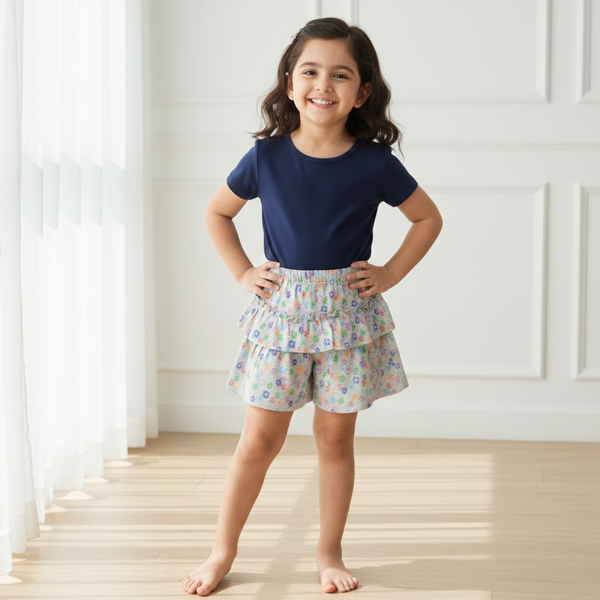 Pastel Daisy Mist Skort