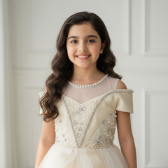 Champagne Premium tulle skirt Princess Dress