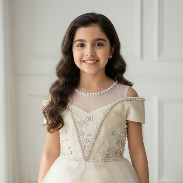 Champagne Premium tulle skirt Princess Dress