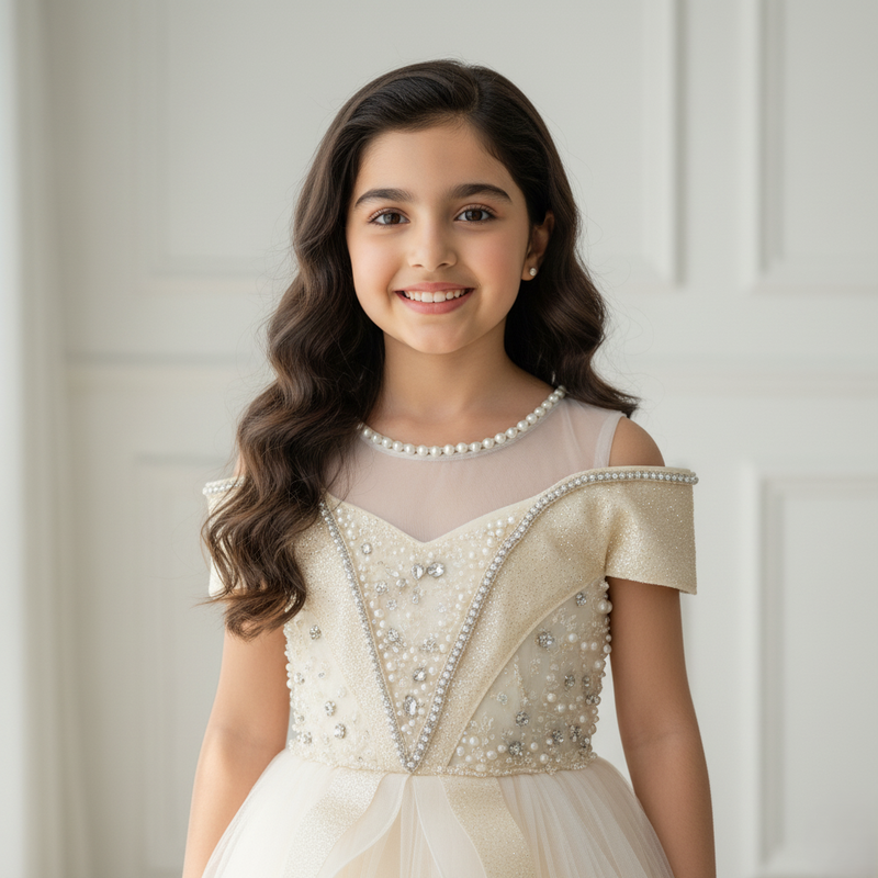 Champagne Premium tulle skirt Princess Dress