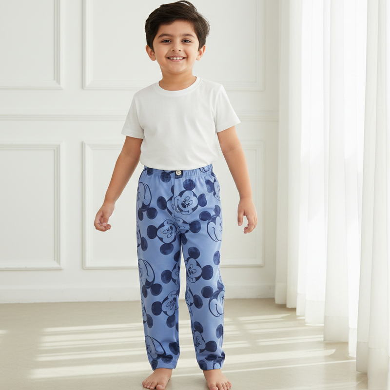 Micky-Mouse Print Joggers