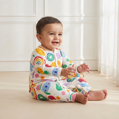 Multi-Printed Full Sleeves Rompers