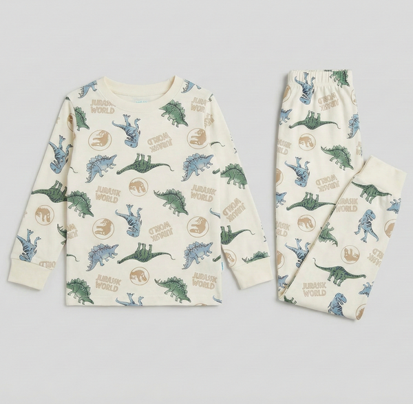 Dino Printed Cotton Night Suit