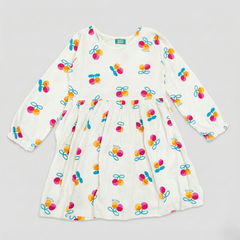 Happy Cherry Cotton Frock