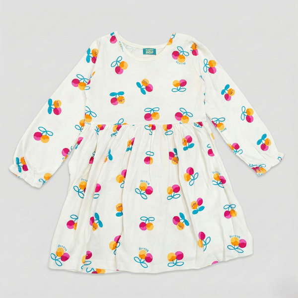 Happy Cherry Cotton Frock