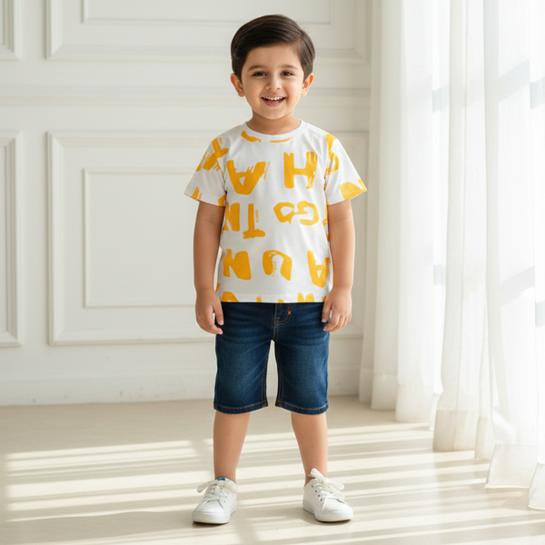 Duominuo Premium Printed Round Neck T-shirt