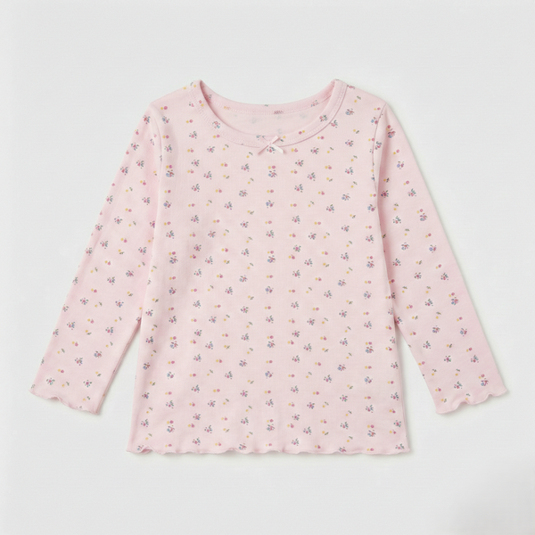 Petal Print Pink Top