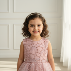 Mauve Pink Sleeveless Princess Dress