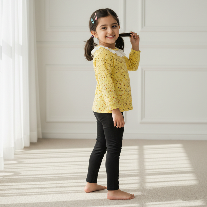 Full Sleeves Printed Frill Top