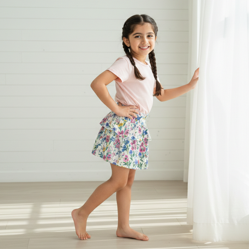 Wildflower Garden Twirl Skort