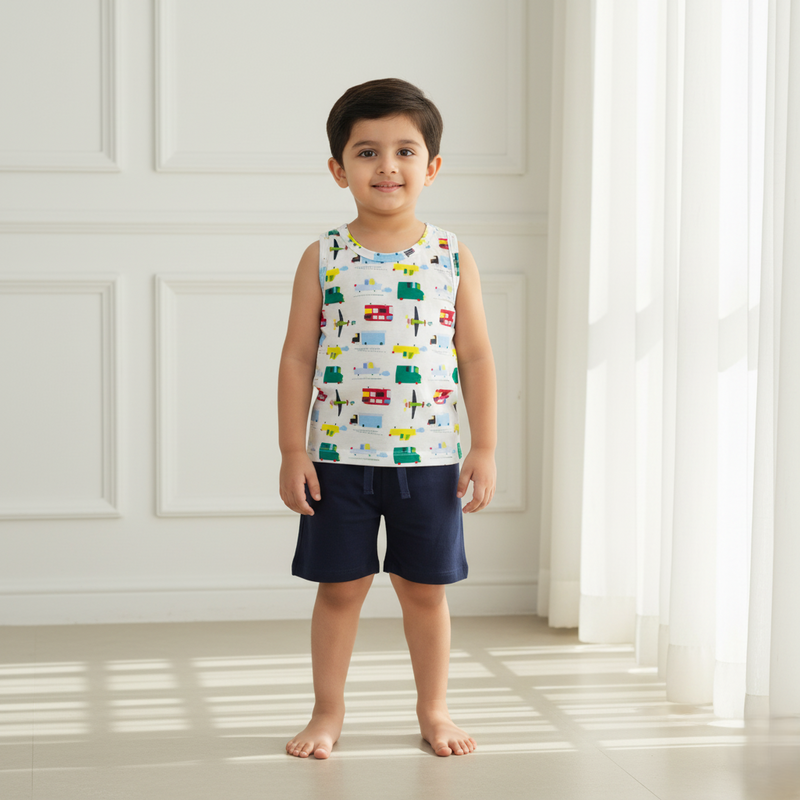 Boy Vest and Short Set