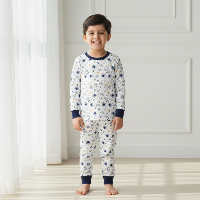 Rainbow Safari Cotton Night Suit