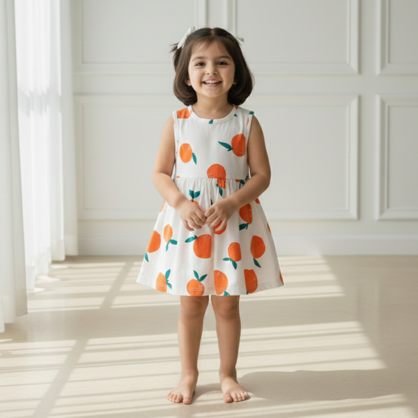 Sunny Citrus Cotton Frock