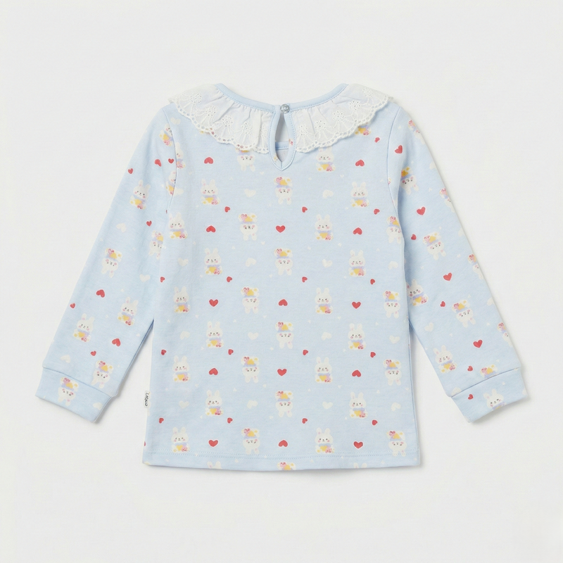 Bunny Garden Frill Neck Top