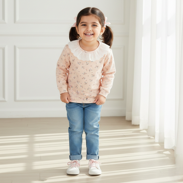 Blush Floral Lace Top