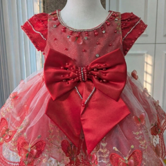 Red Butterfly bow Princess Dress