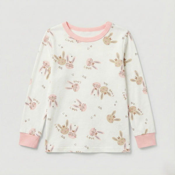 Bunny Printed Cotton Night Suit