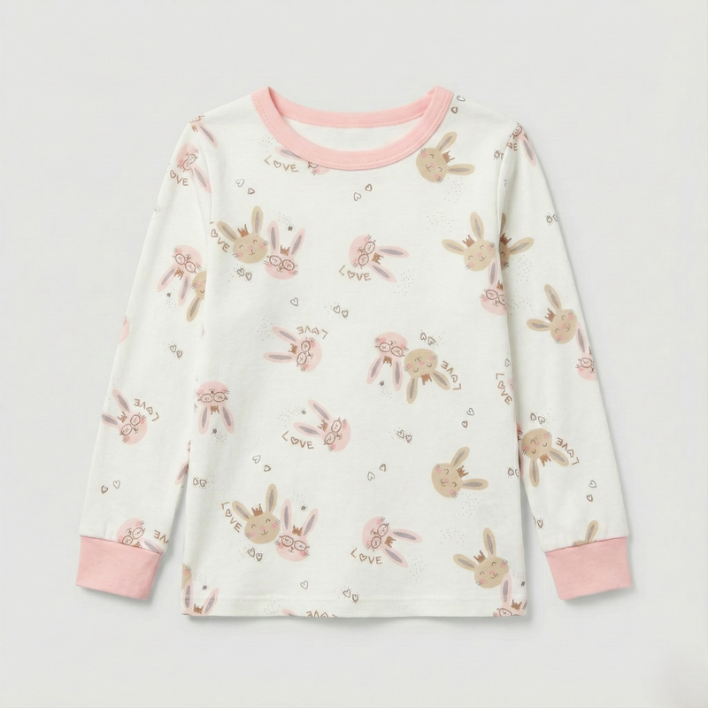 Bunny Printed Cotton Night Suit