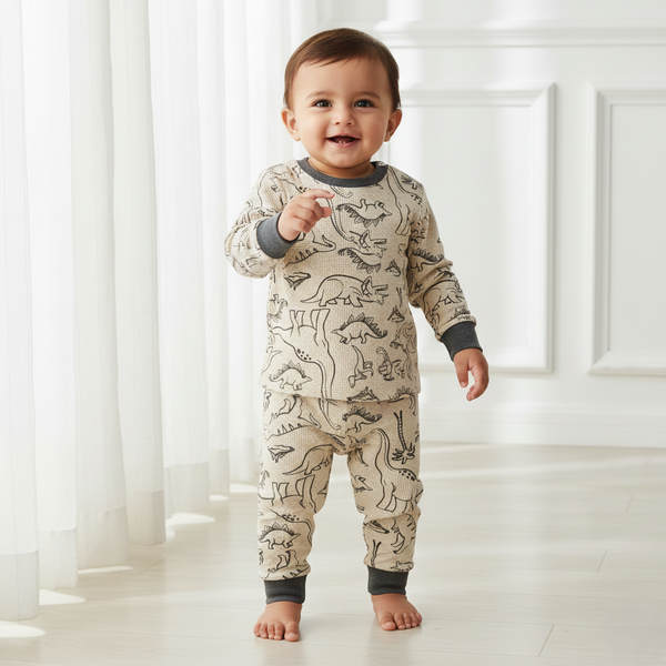 Dino Knitted Night Suit