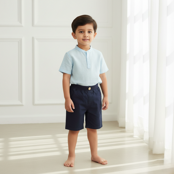 Navy Blue Chino Shorts