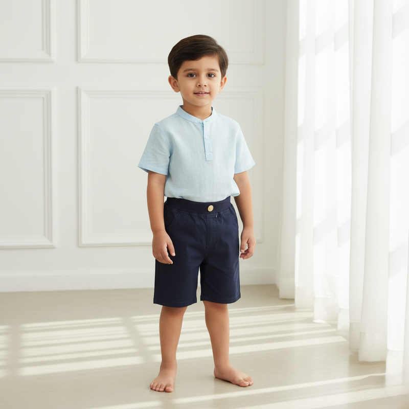 Navy Blue Chino Shorts