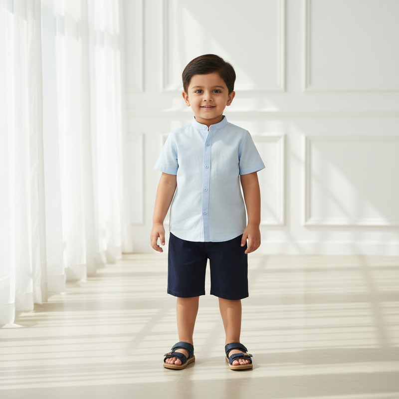 Navy Blue Chino Shorts