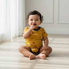 Short Sleeves Printed Baby Onesies