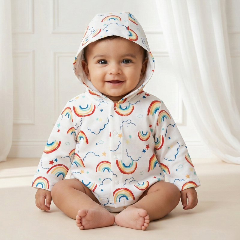 Rainbow Cloud Hooded Jacket