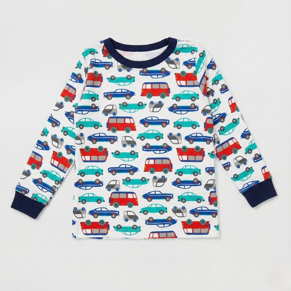 Car Print Nightwear Set