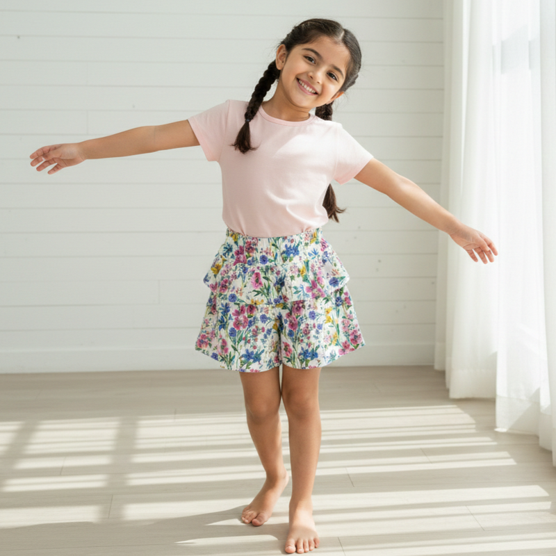 Wildflower Garden Twirl Skort