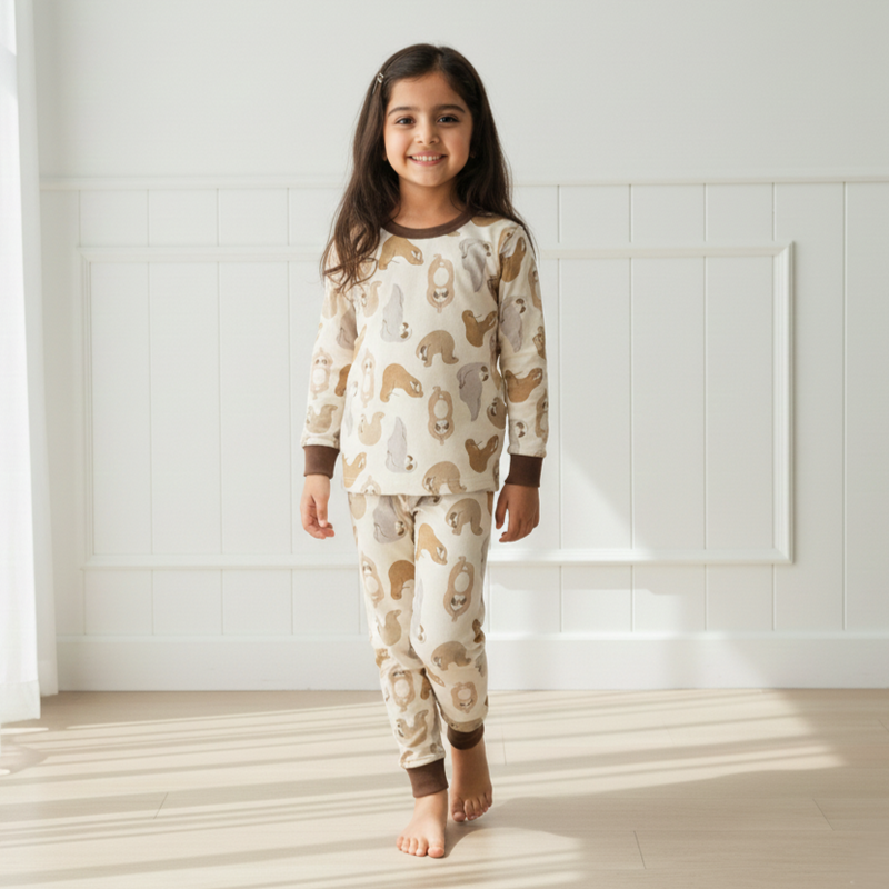Sloth Print Nightwear Set