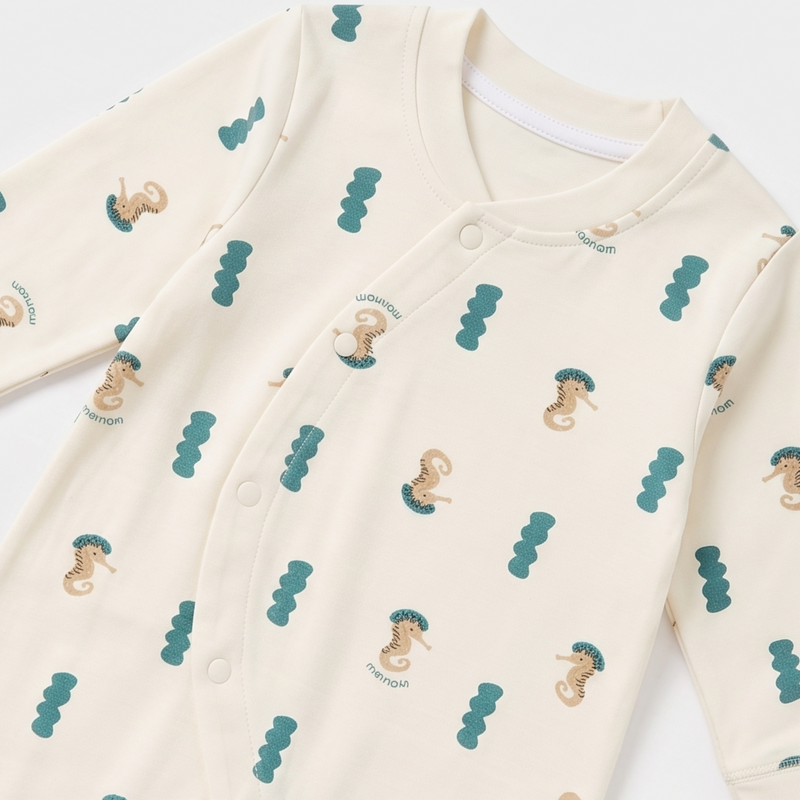 Ocean Breeze Seahorse Romper