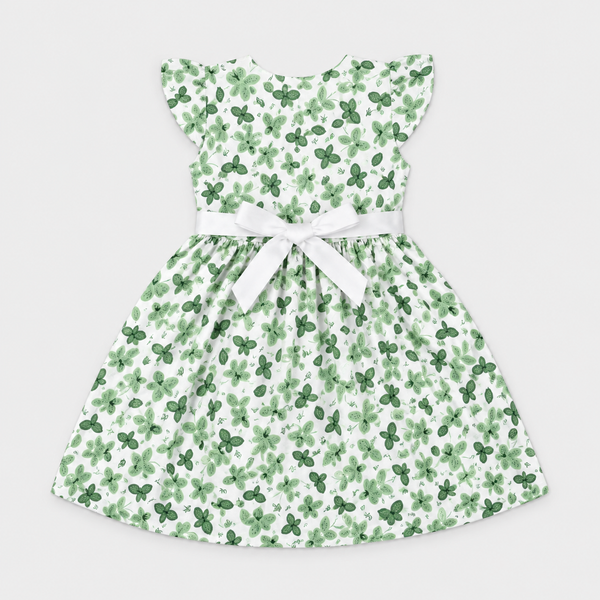Green Meadow Butterfly Flutter Frock