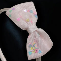 Bow Embellished Pink Hairband