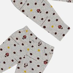 Grey Printed Leggings