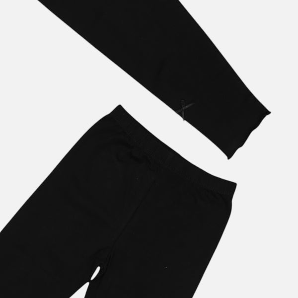 Black Solid Leggings