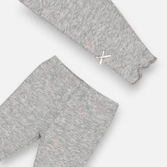 Grey Solid Leggings