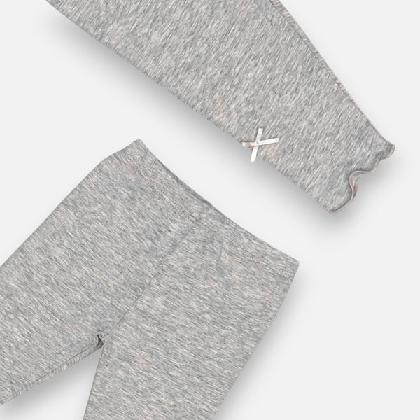 Grey Solid Leggings