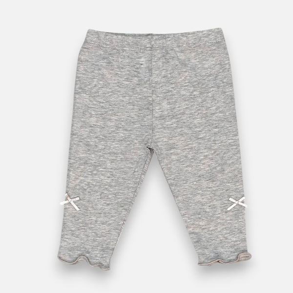 Grey Solid Leggings