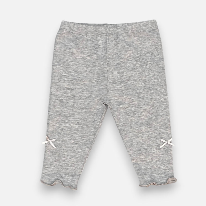 Grey Solid Leggings