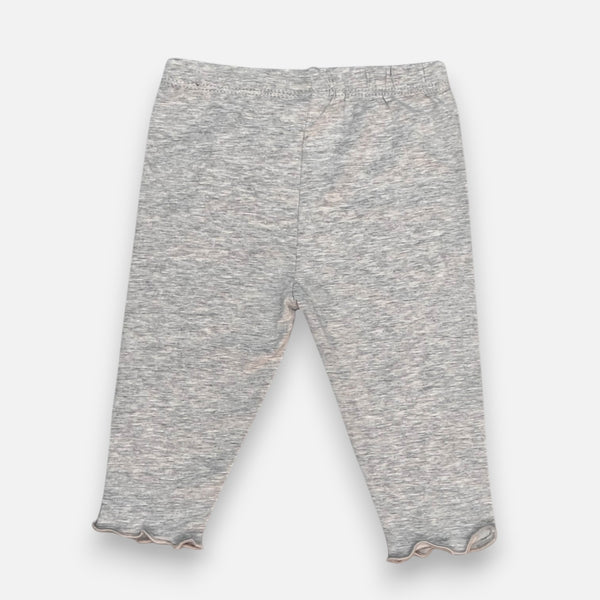 Grey Solid Leggings