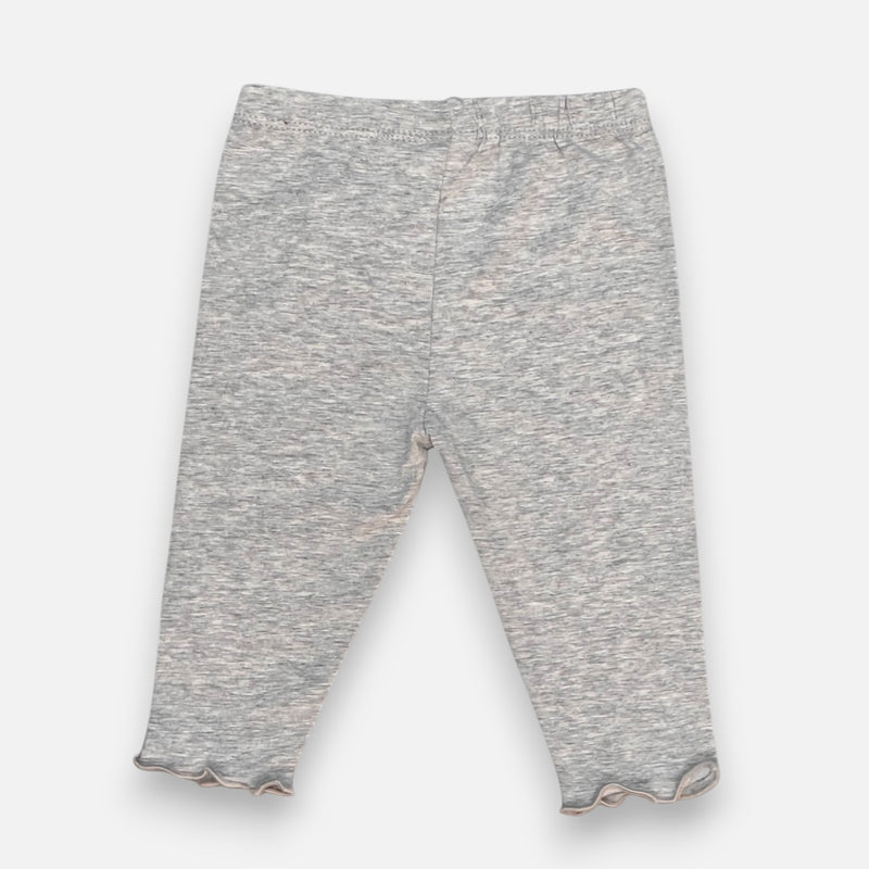 Grey Solid Leggings