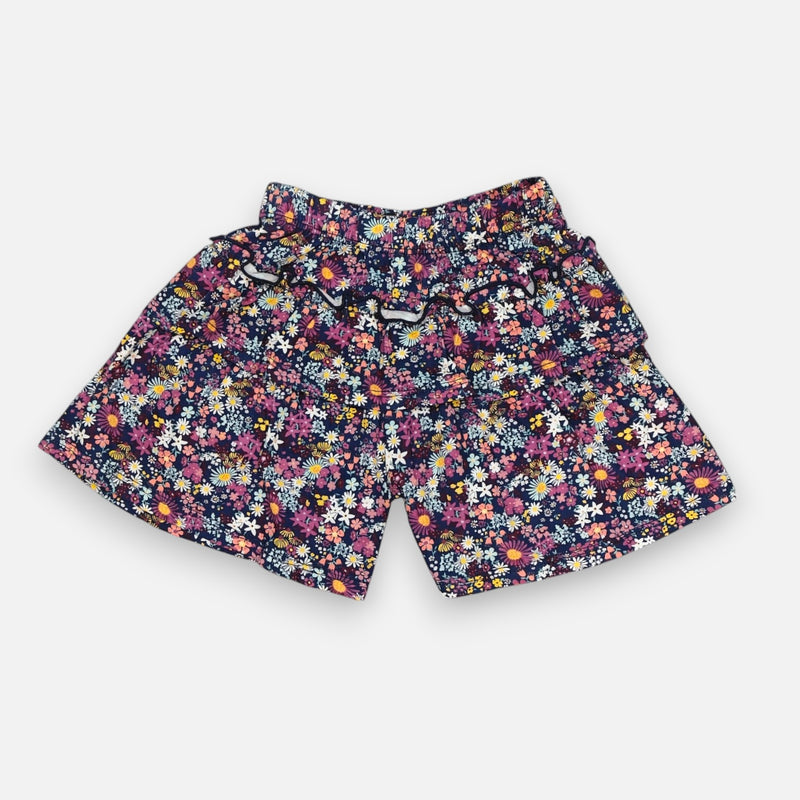 Floral Printed Ruffled Skirt