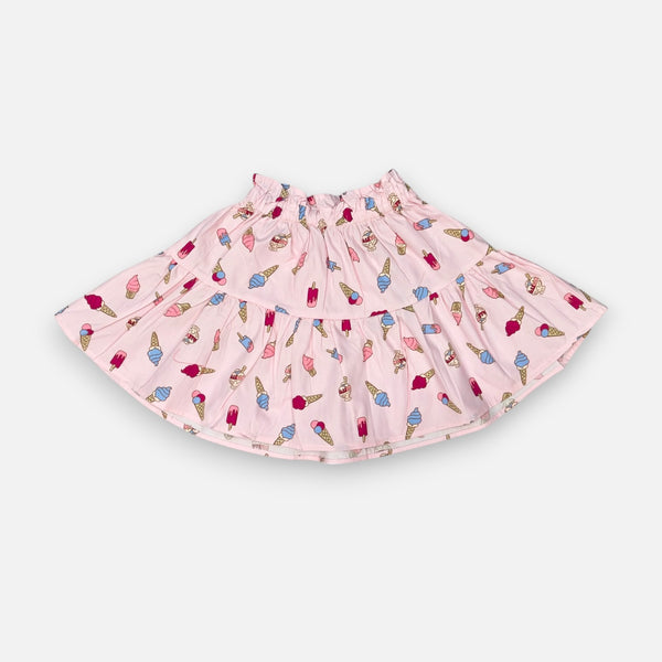 Pink Printed Skirt