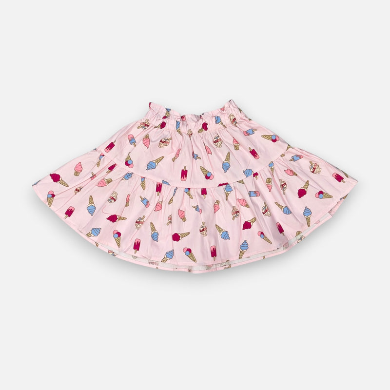 Pink Printed Skirt