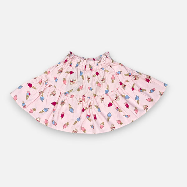 Pink Printed Skirt