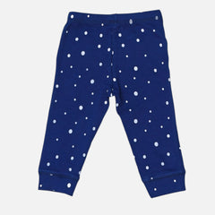 Blue Printed Leggings