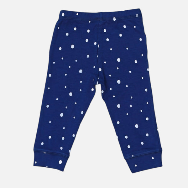 Blue Printed Leggings