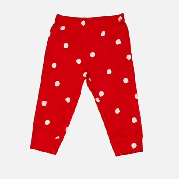 Red Polka Dot Printed Leggings